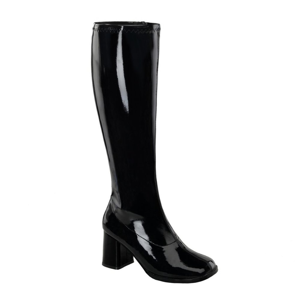 Funtasma Black Patent Wide Calf Costume Gogo boot